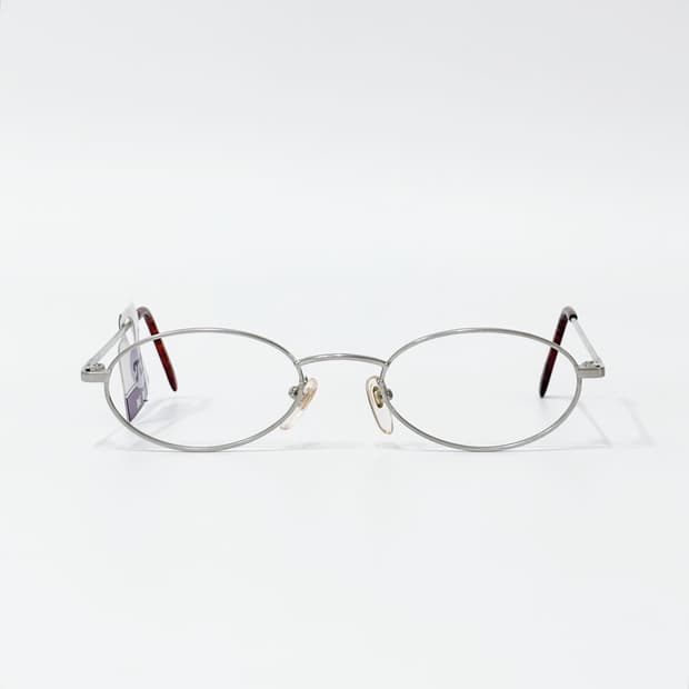TOP 매트 실버 오벌 메탈 데드스탁 빈티지안경