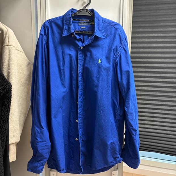 폴로 가먼트다잉 셔츠 클래식핏 라지