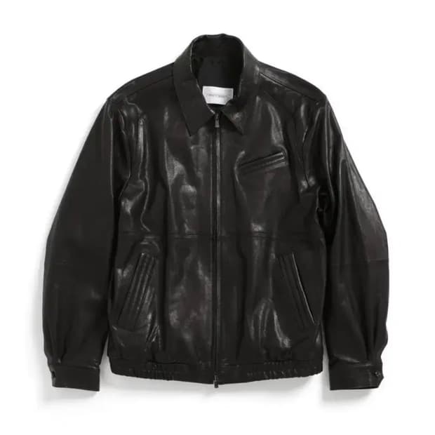 해칭룸 스티치 볼륨 레더 자켓 3사이즈