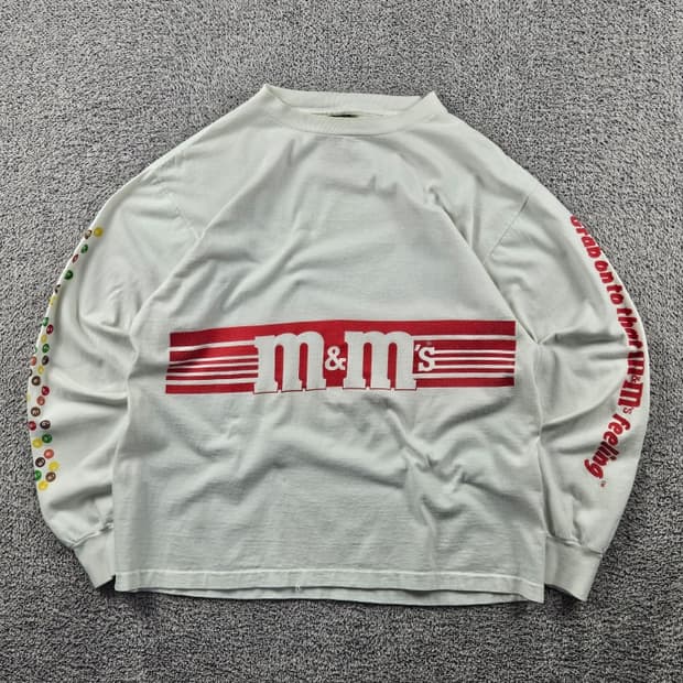 90's M&M's 그래픽 싱글 스티치 롱슬리브 (M추정) / 11355