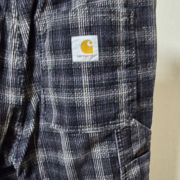 칼하트 체크 코듀로이 팬츠 34-36