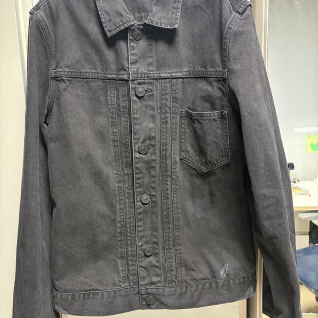 올세인츠 블랙 데님 자켓 M 100사이즈