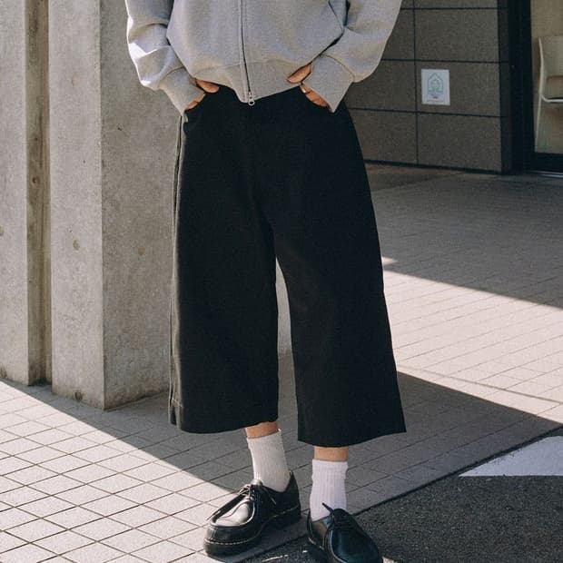 (새상품 택포가격) 제로 9부 오버 팬츠 [블랙] XL