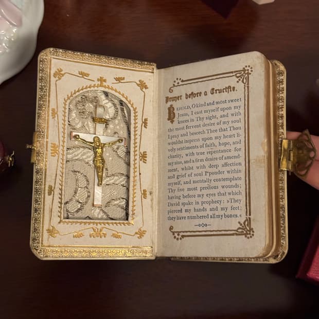 극레어 100년전 성물 엔틱 미사경본