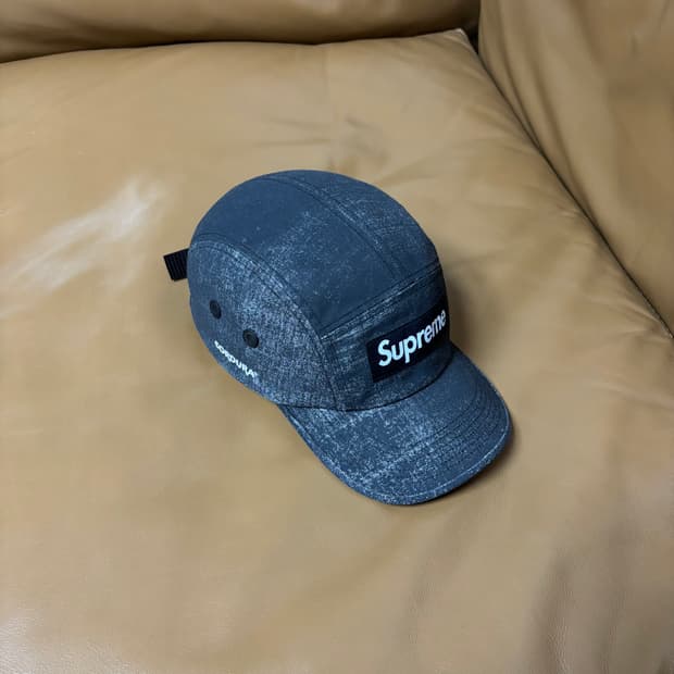 Supreme 슈프림 캠프캡 모자 Cordura Washed Black