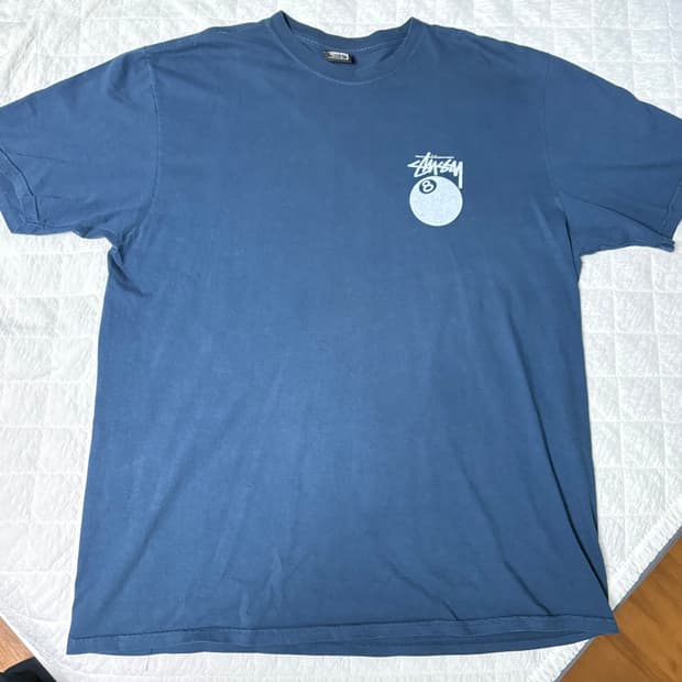 Stussy 8 Ball Pigment Dyed T-Shirt Navy