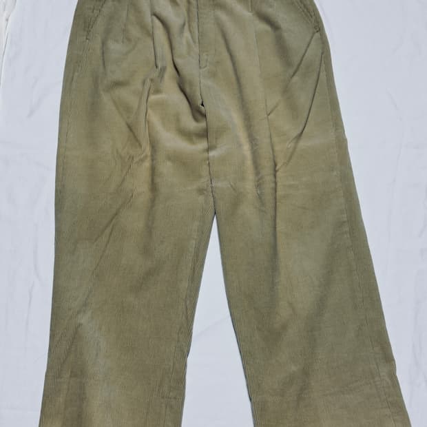 버버리(Burberry) 클래식 코듀로이 와이드 팬츠