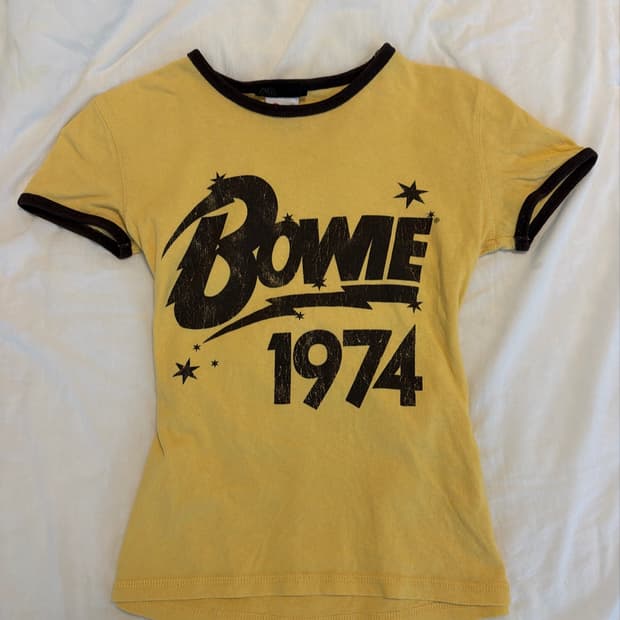 ZARA&DAVID BOWIE T-SHIRT 빈티지 반팔
