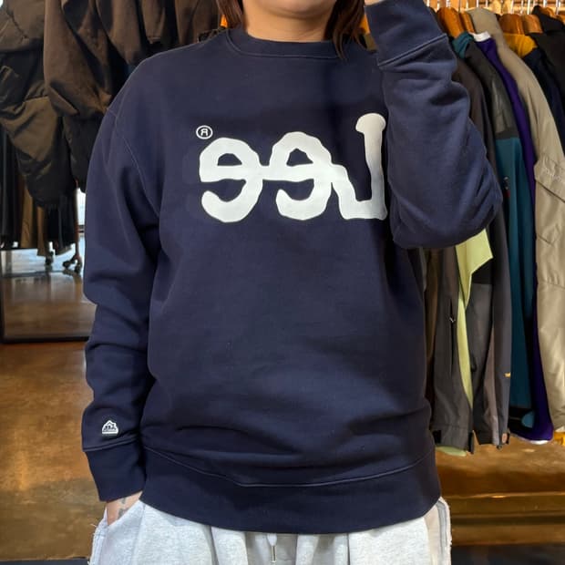 Lee 빅로고 네이비 맨투맨