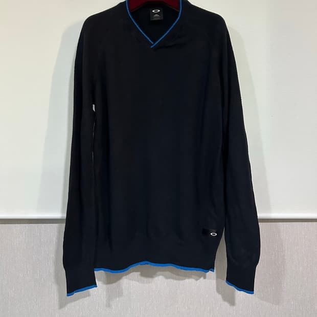 Oakley 남성 V넥니트블랙S