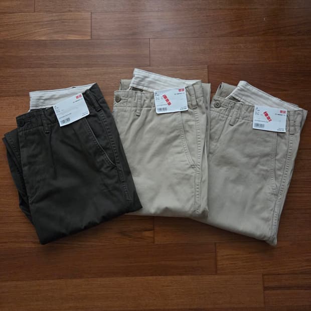 유니클로 빈티지레귤러치노팬츠 79사이즈