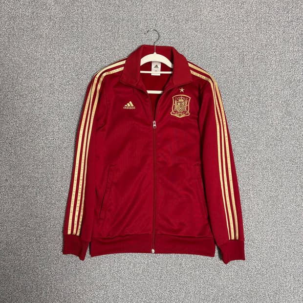 아디다스 스페인 져지 레드 골드 95 트랙탑
