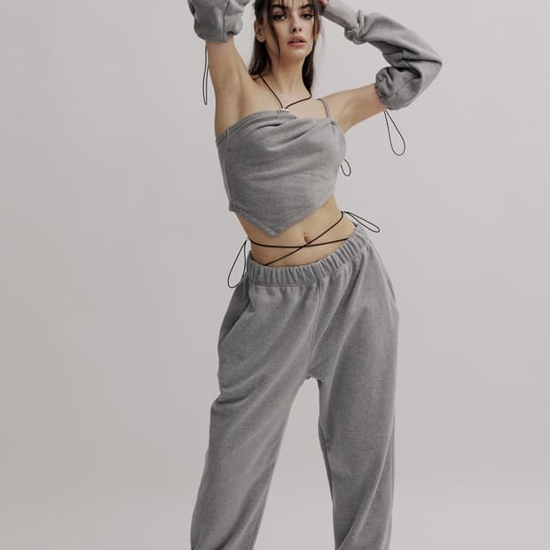 쓰리타임즈 스토퍼 조거 스웻팬츠 그레이 threetimes stopper