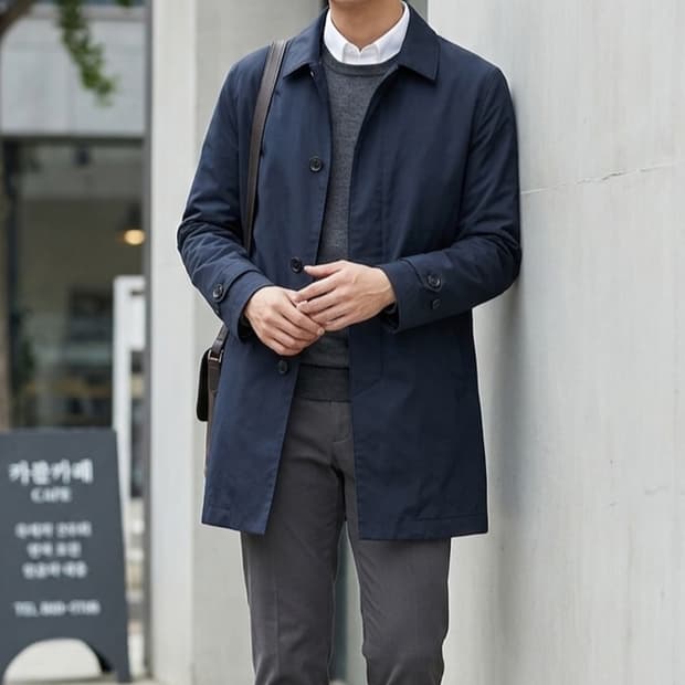 [110]헤지스 간절기 싱글 코트