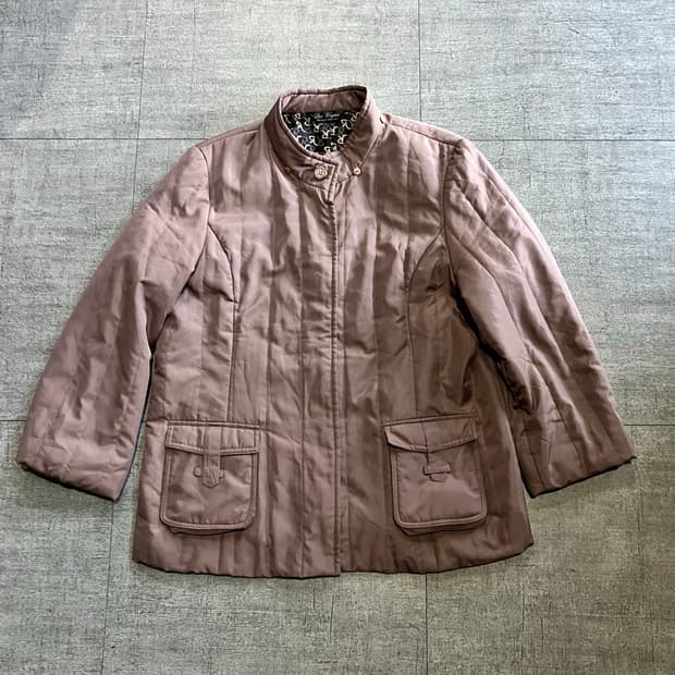 일본빈티지 Devague 올드스쿨보헤미안 대대장 사파리 퀄팅자켓