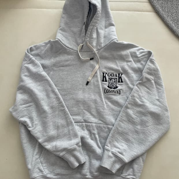 [XL] 코닥 컴퍼니 헤비 후드티 그레이