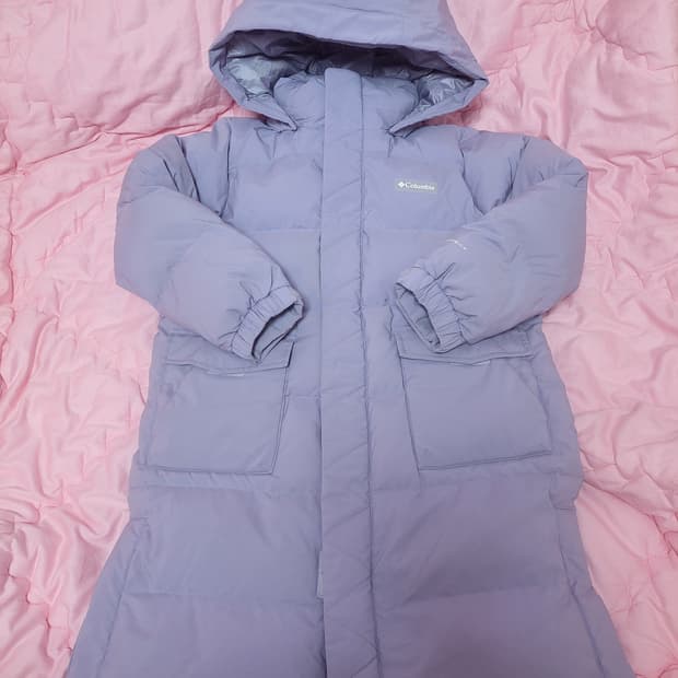 급처상태좋음!콜롬비아 키즈 충전재 오리털 롱패딩 아동복 나이키st