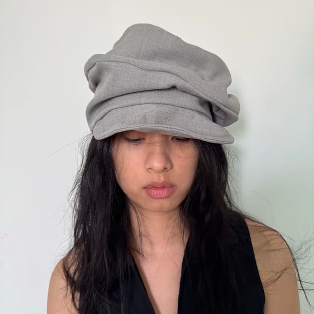 카시라 와이어 린넨 모자