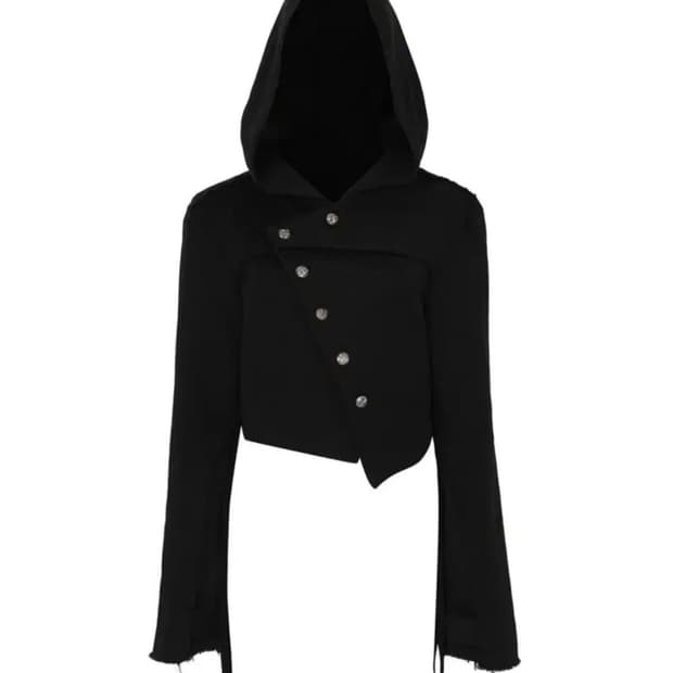 Leey(엘이이와이) ASYMMETRY CHIC JACKET BLACK