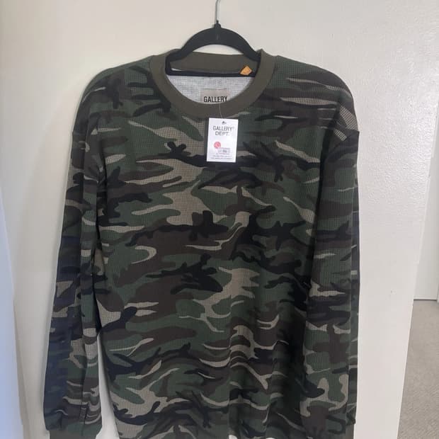 갤러리 디파트먼트 카모 써멀 와플 롱슬리브