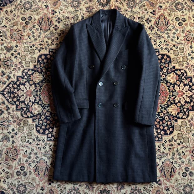 루카 그라시아 나폴리 캐시미어 더블 브레스티드 코트 100