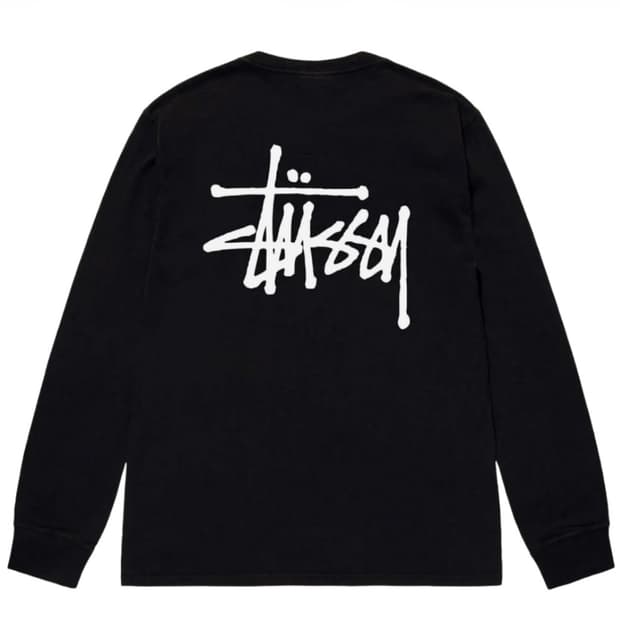 스투시 롱슬리브 블랙