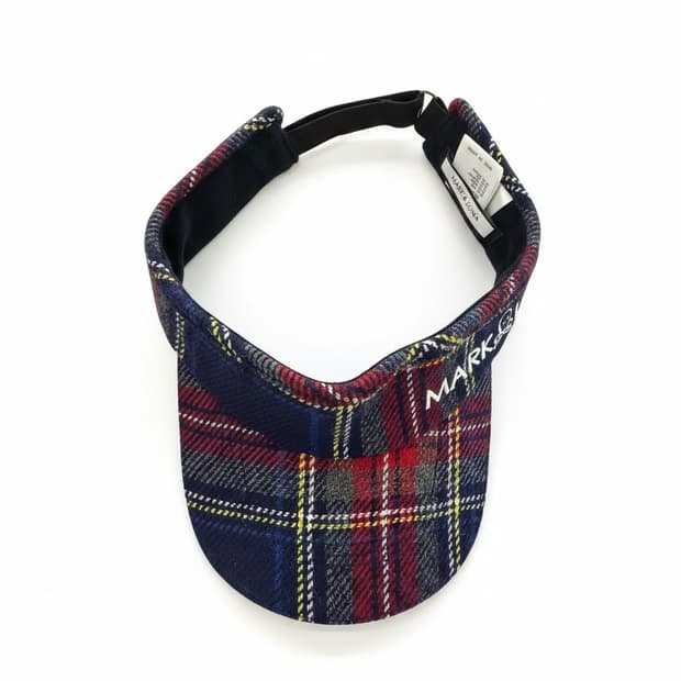 마크앤로나 정품 타탄 체크 썬캡