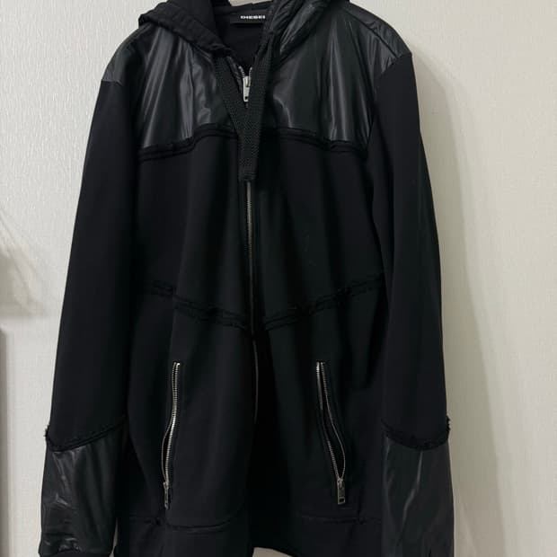 [L] DIESEL 디젤 블랙 후드집업