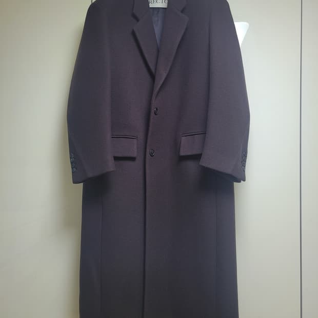 렉토 (RECTO) 싱글 테일러드 코트 브라운