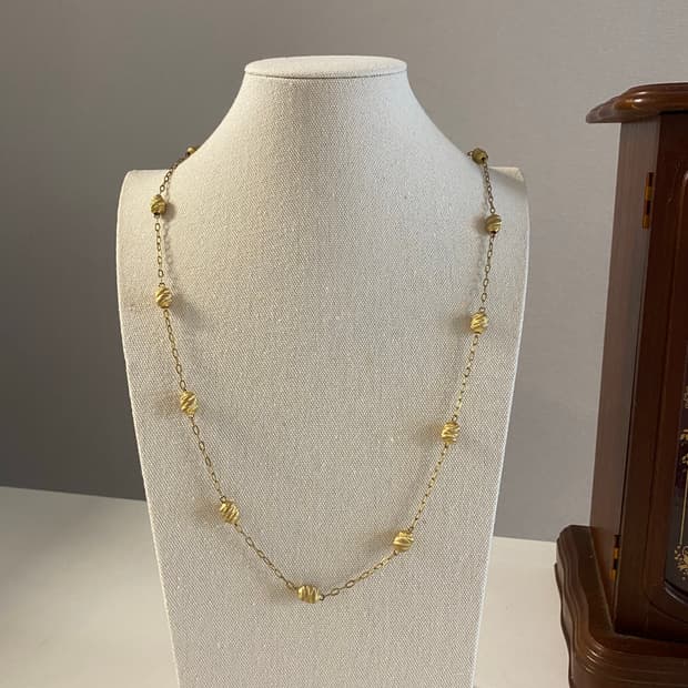 영국 빈티지 골드볼 becook london 목걸이