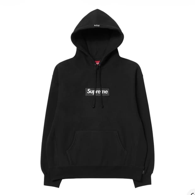 [M] 슈프림 박스 로고 후드티 블랙