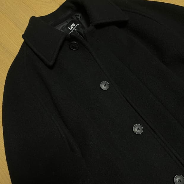 lee 발마칸 울 코트 블랙 S