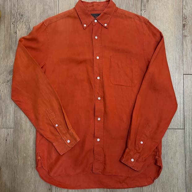 빔즈 플러스 린넨 셔츠 딥오렌지 M(100)