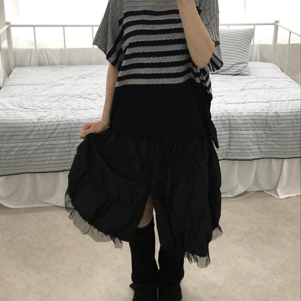 Atsuro Tayama Border Dolman Top