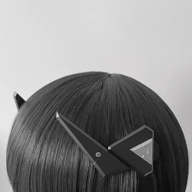 yun02 사이버코어 y2k 헤어핀 일본 빈티지 타오바오