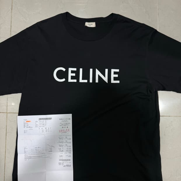 [당일출고,L사이즈] 셀린느 코튼 반팔티