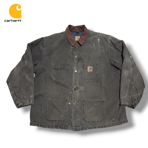 USA)올드 칼하트 초어자켓 모스그린 XXL