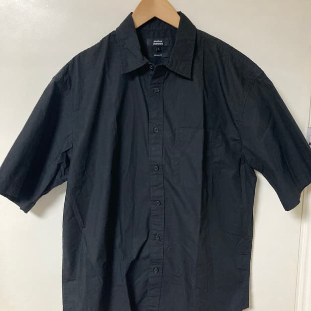 무신사 스탠다드 스트릿 릴렉스핏 포켓 셔츠 L