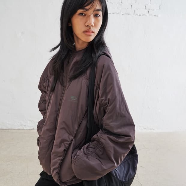 웰빙익스프레스 패디드 패딩 브라운 S