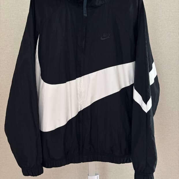 나이키 빅 스우시 우븐 자켓 블랙 L