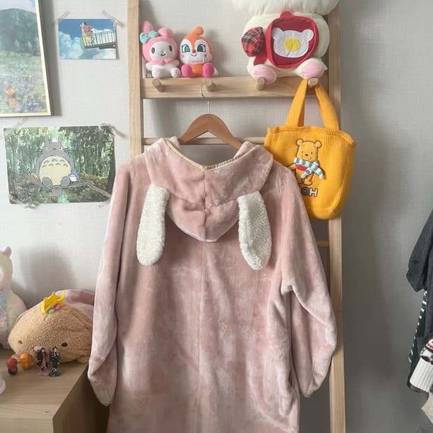 모리걸 빈티지 토끼 플리스 자켓 🐰💗