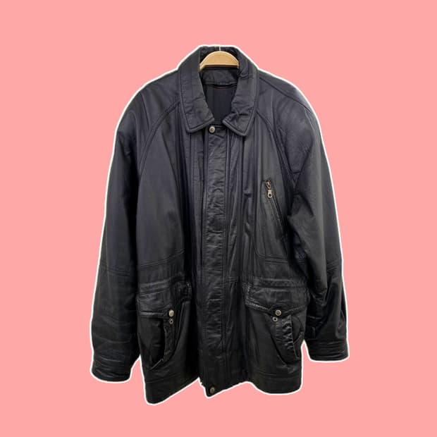 USA Wilsons 블랙 카우스킨 필드자켓(집인 안감O)