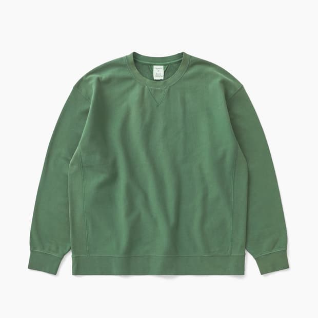 카키스 Khakis  Dyed Stock Crewneck Forest L