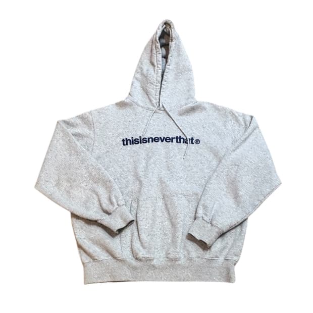 디스이즈네버댓 T-Logo Hoodie - Heather Grey
