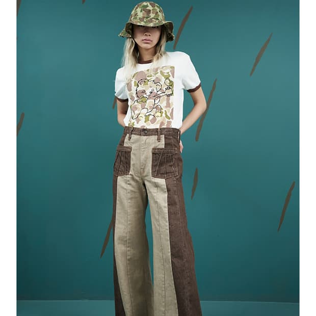 캐피탈 컨트리 집시 투톤 플레어 데님