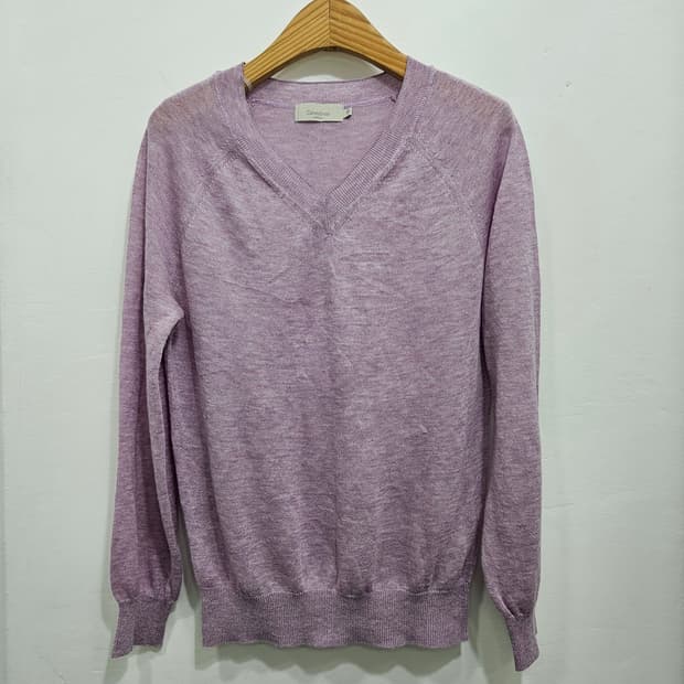 셀렉샵(CelebShop) 브이넥 니트, 라벤더 55