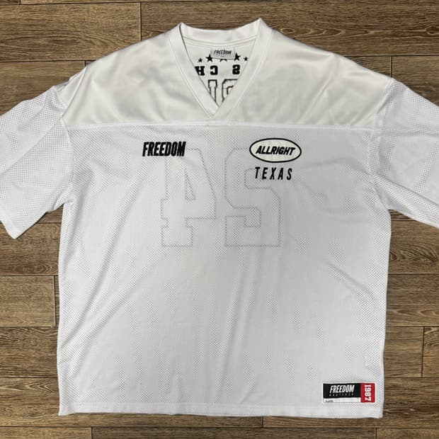 프리덤 올라잇 텍사스 럭비티 화이트 3xl