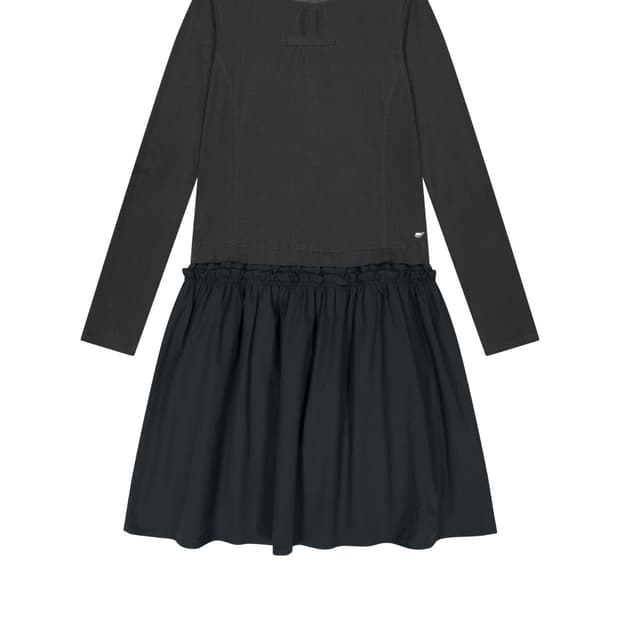 코이세이오 투웨이 셔링 원피스 블루 차콜