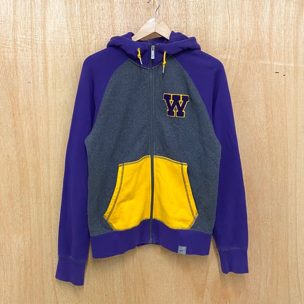 NIKE washington huskies hood zip-up