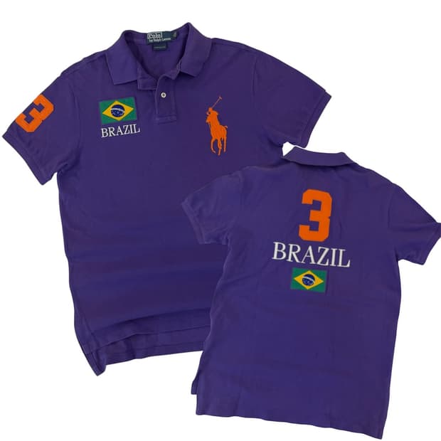 폴로 랄프로렌 빅포니 치프키프 브라질 pk 카라티 퍼플